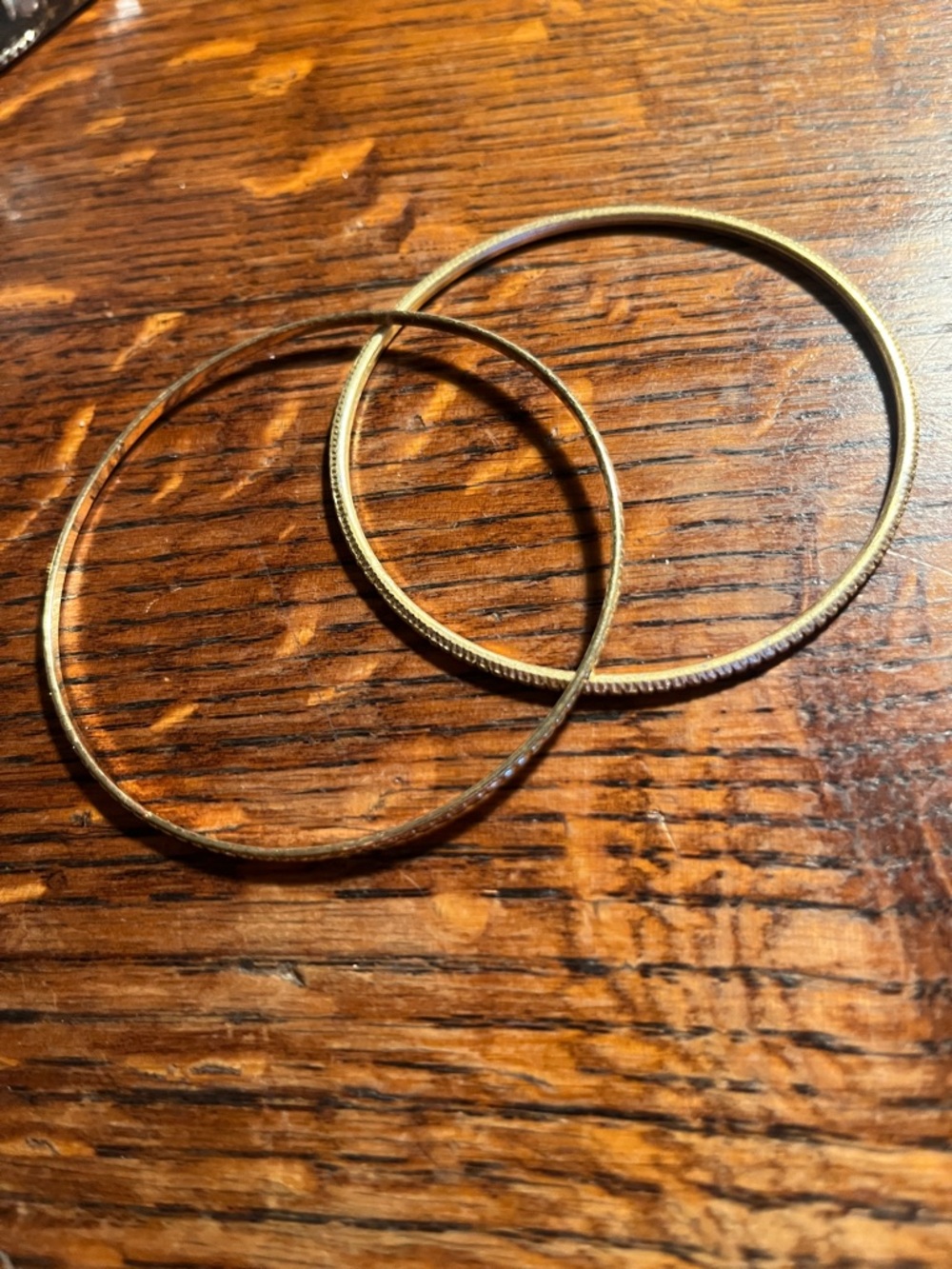 Gold Tone Thin Hoop Earrings - Elegant Women’s Jewelry